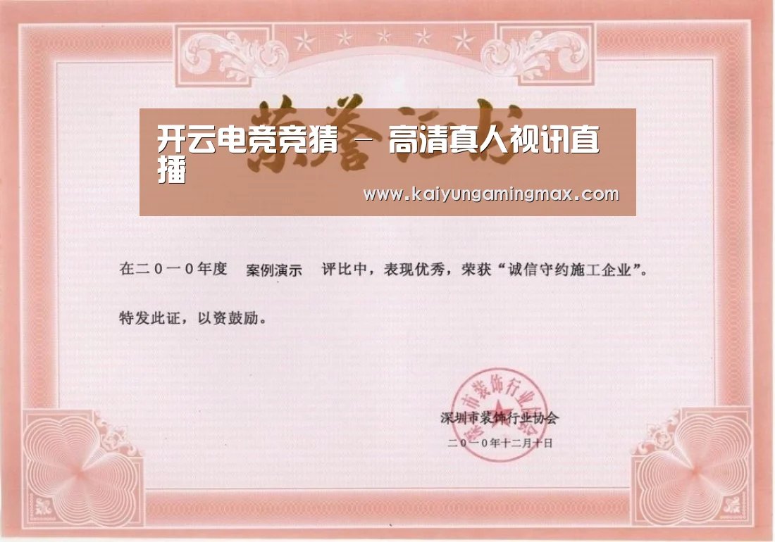 荣誉证书二